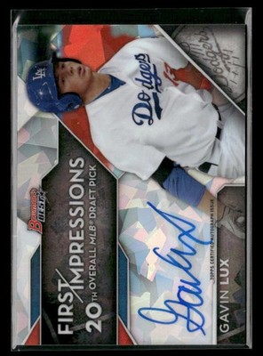 2016 Bowman's Best First Impressions Autos Atomic Ref /25 #FIA-GL Gavin Lux