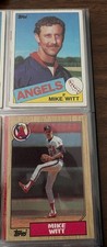 Mike Witt 5 card lot 1985 1987 1990 Topps #309 #760 #650 California Angels