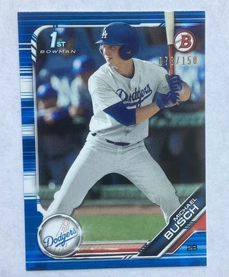 Topps 2019 Bowman Draft Michael Busch Rookie Blue /150 #BD-57 Dodgers