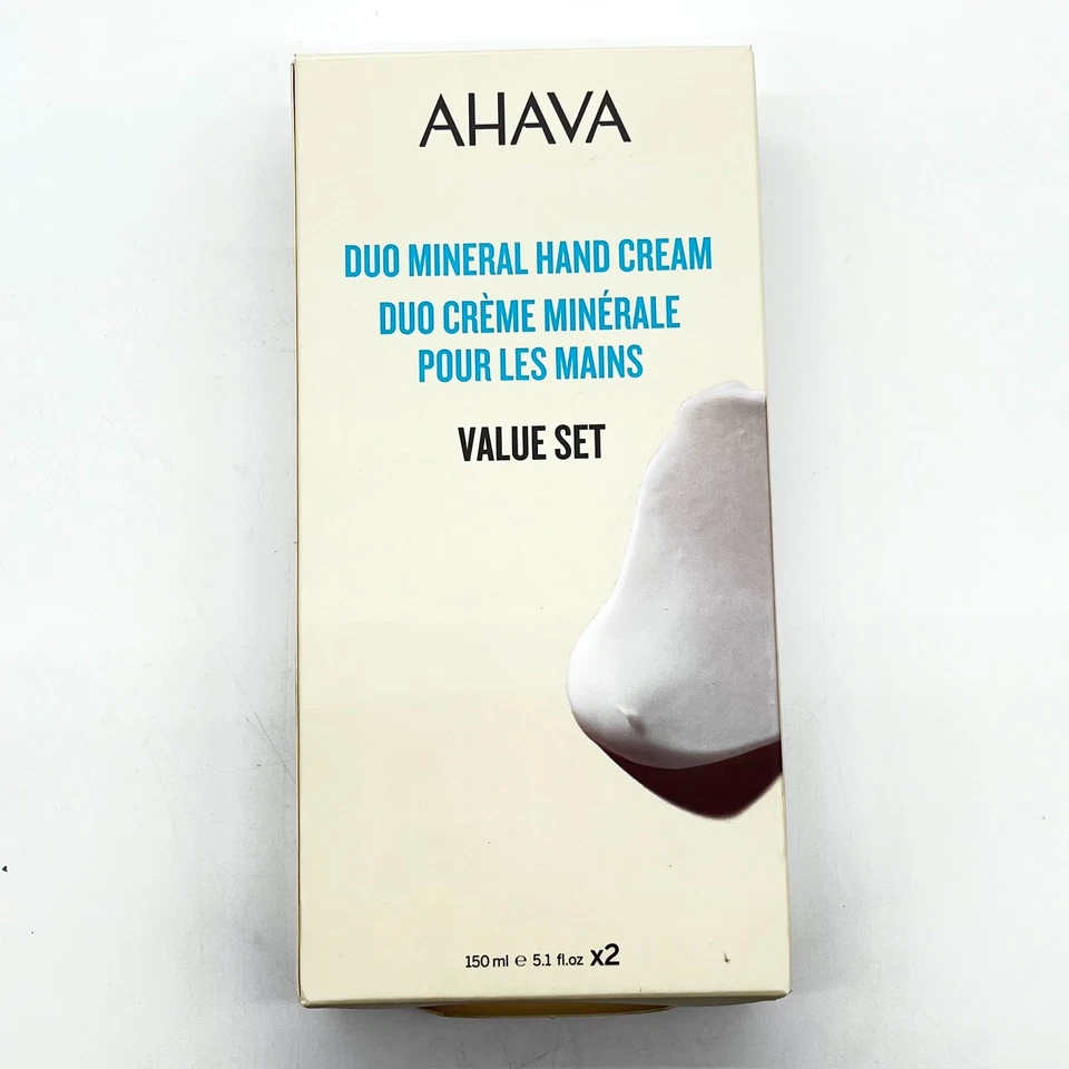 Paquete de regalo de crema de manos Ahava Mineral Duo 2x 5,1 oz - 150 ml nuevo Foto 4 de 4