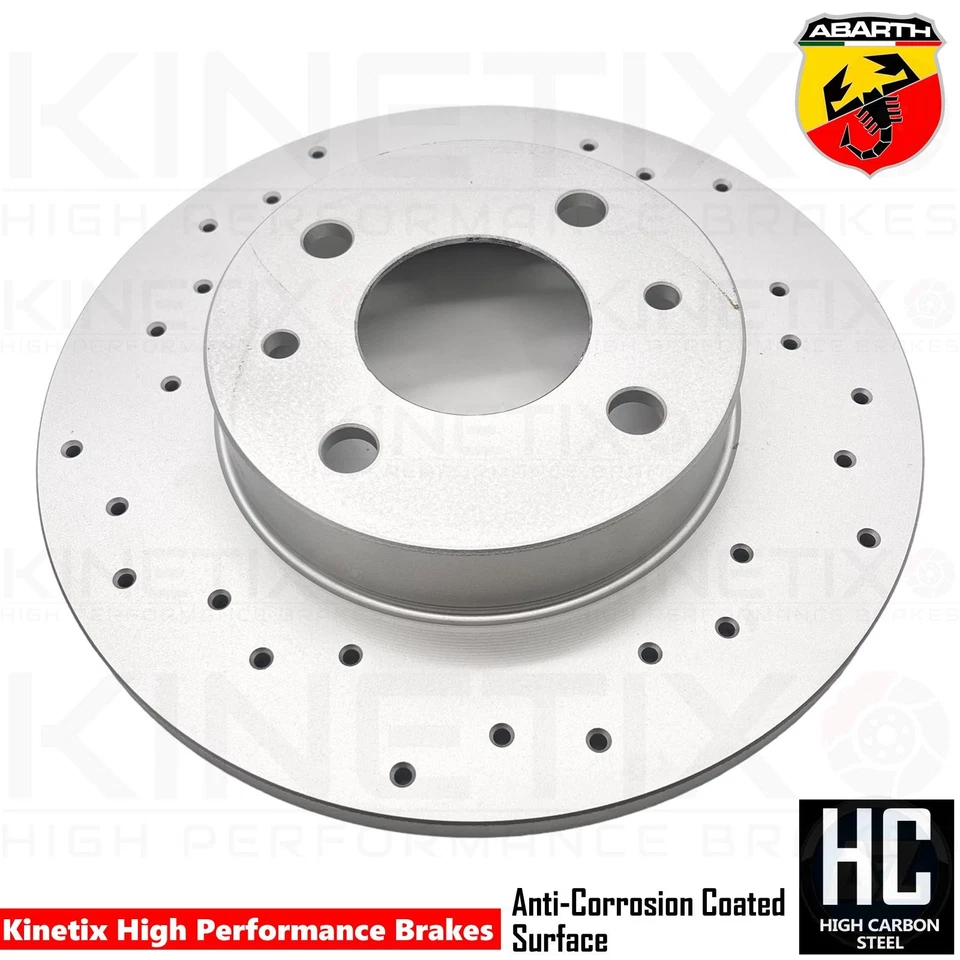 Para Abarth 595 Competizione Trasero Discos de Freno Ventilados Brembo Sensor - Imagen 4 de 4