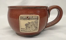 Oversized Sunset Hill Stoneware Mug Handcrafted in USA Fort Pulaski Savannah, GA