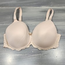 Chantelle Full Coverage Bra 38D Rive Gauche Smooth Underwire Nude Cappuccino