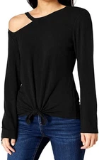 Inc International Concepts Womens Cutout V Neck T-Shirt Size XL