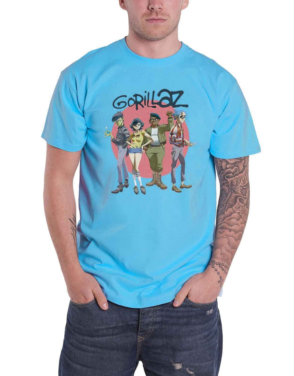 Футболка Gorillaz XXL синяя