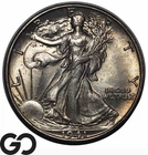 1941-S Walking Liberty Half Dollar, Lustrous Gem BU++ Better Date