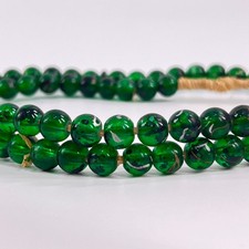 Bohemian Green Translucent Trade Beads Czech