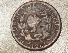 1961 Colombia 5 Centavos