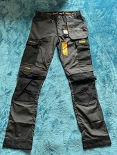 DEWALT Barstow DWR Work Pants DXWW50085 Black/Gray Cordura Ripstop 30/33