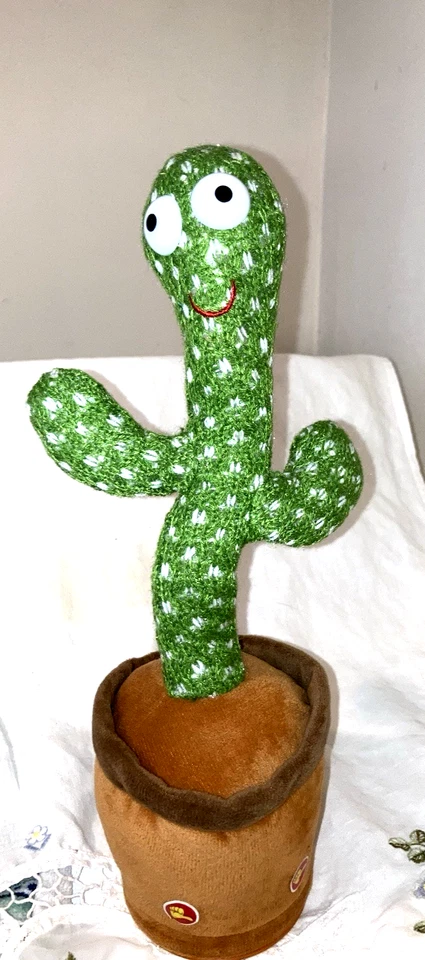 Juguete de imitación de cactus parlantes, juguete de imitación de cactus soleados para hablar y repetir para cantar 120 Foto 2 de 3