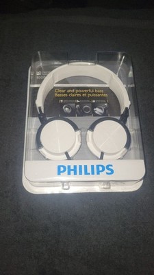 New Phillip SHL3000 Stereo Headphones Enhanced Sound 1000 mW Max. Power 