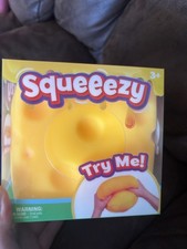 Sunny Days Jumbo Squeezy Cheese Yellow Squishy Toy Stress Relief Sensory Fun