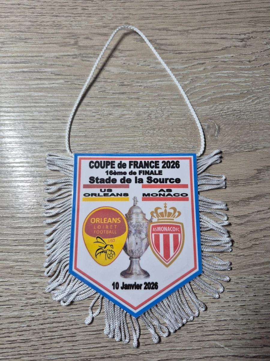Coupe de France 1985 finale PSG Monaco grand fanion ... - eBay