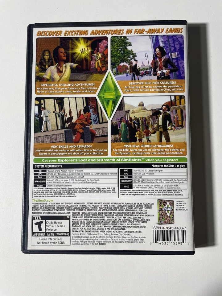 The Sims 3 World Adventures PC Game Complete 2009 Expansion Pack - Image 2 of 4