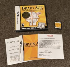 Brain Age Nintendo DS GDC 06 Not For Resale NFR Promo Complete In Box CIB Iwata