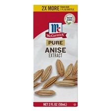 McCormick Non-GMO Gluten Free Pure Anise Extract, 2.0 fl oz Box, Free Shipping .