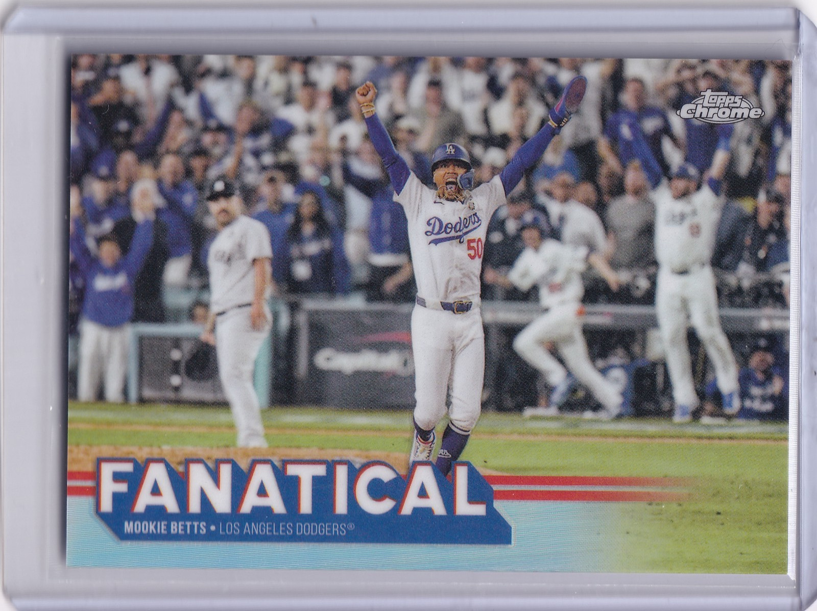 2025 Topps Chrome - Los Angeles Dodgers Mookie Betts #FAN-17 Fanatical
