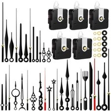 5Pcs High Torque Quartz Clock Movement Mechanism Replacement Clock Kit with 12