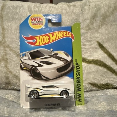 Hot Wheels HW Workshop 2014 Lotus Evora GT4 White 1/64 Diecast Unopened
