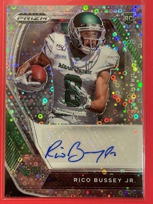 2021 Panini Prizm Draft Picks Rico Bussey Jr Circles Auto #DPA-RBJ  Football