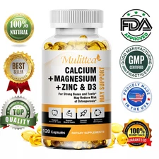Magnesium Zinc Capsules Multi Vitamin for Men 60ct Mens Prostate Multivitamin US