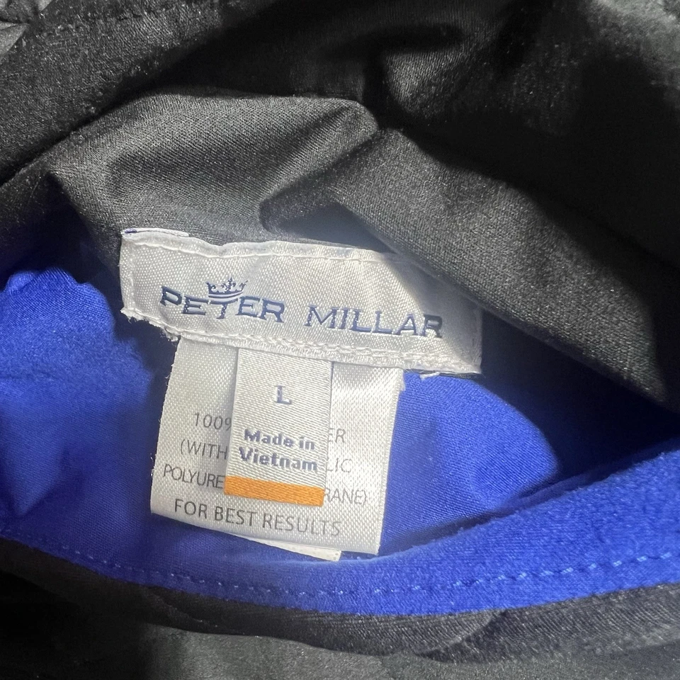 Chaleco Peter Millar TODO EL DÍA Reversible Cremallera Completa Hombre Talla L Azul Negro Acolchado Foto 3 de 4