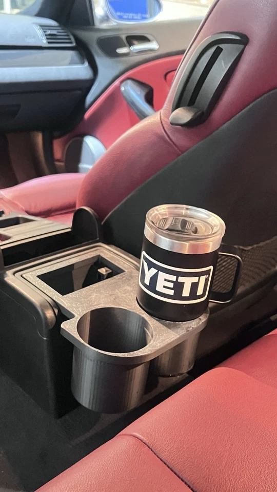 Portavasos y cenicero ajustable trasero grande 80 mm y 67 mm BMW E46 M3 330ci 330i Foto 4 de 4