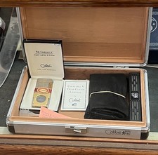 Vintage Colibri Churchill V Cigar Lighter And Travel Humidor