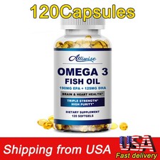 Maximum Strength Triple Omega 3-6-9 Fish, Flax  Borage Oils-120 Softgels
