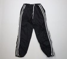 Vtg 90s Streetwear Mens M Distressed Lined Striped Windbreaker Joggers Pants