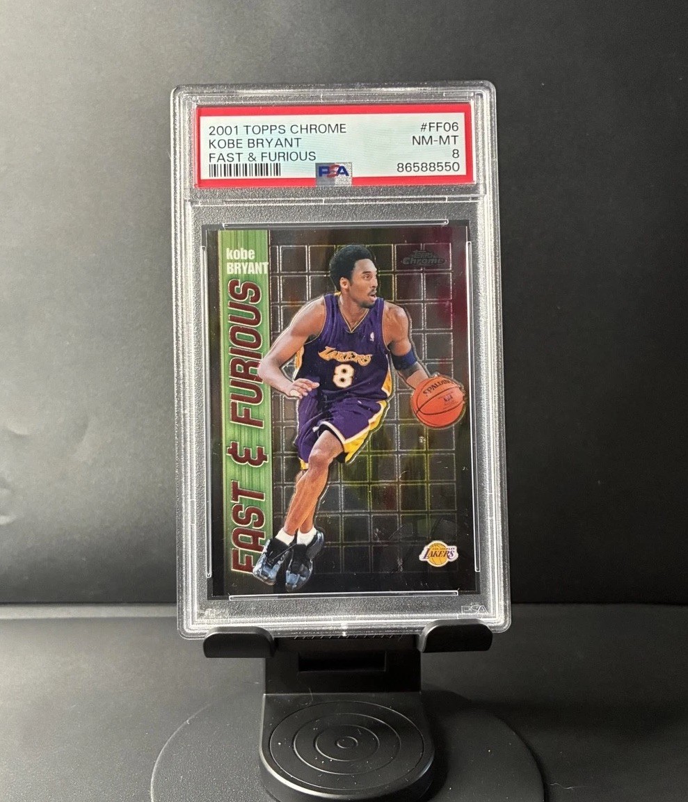 Kobe Bryant - 2001-02 Topps Chrome Fast & Furious PSA 8 #FF06 Lakers HOF