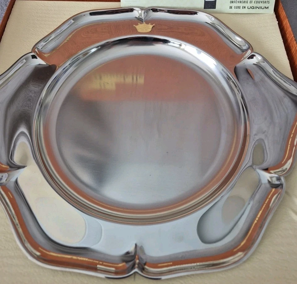 Orfèvrerie plat en uginium royal uginium BB Bouillet Bourdelle - Photo 3/4