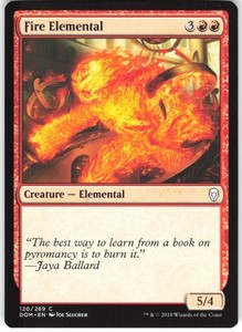 Fire Elemental 120/269 Dominaria MTG Common