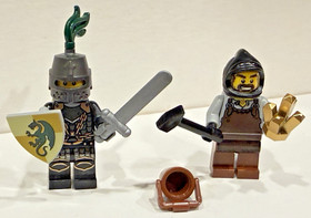 Lego Castle Dragon Knight And Blacksmith Kingdoms Set 6918  cas493 cas492.