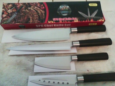 Dr.Camp Chef 3 Piece Pro Knife Set Stainless Steel Sharp Precision Ground Blades