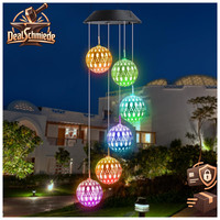 Solar Windspiel Marokkanisch 6 LED Garten AußEn Deko FüR Terrasse Balkon
