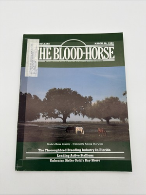 #ad #ad The Blood Horse Magazine March 26 1983 Ocala’s Horse Country $8.00