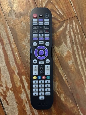 onn. Universal 6-Device Remote, Black, Compatible for TV, DVD, Streaming