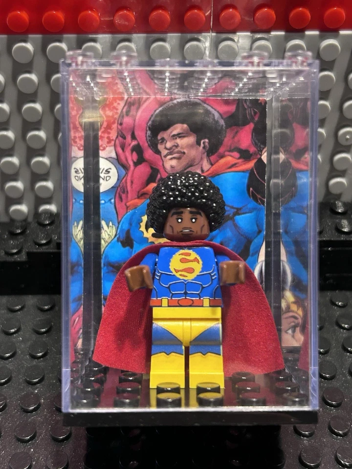Custom LEGO Sunshine Superman of DC Earth 47 Minifigure - Image 3 of 4