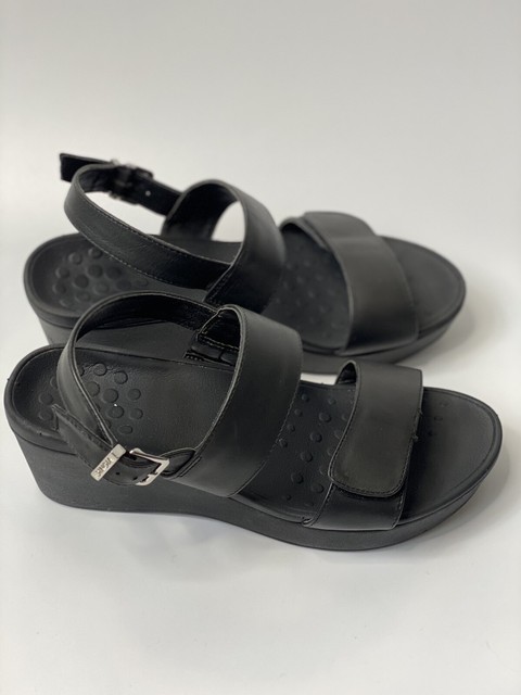Vionic Lovell Womens Platform Wedge Sandal Brown Adjust Strappy Size 8 Orthaheel for sale online 