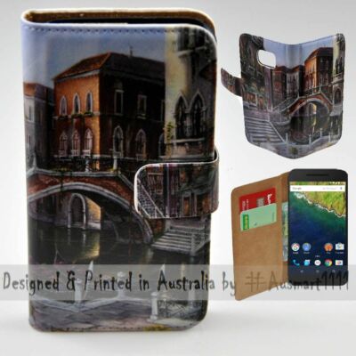 For Google Pixel Series Venice River Bridge Theme Print Mobile Phone Case Cover