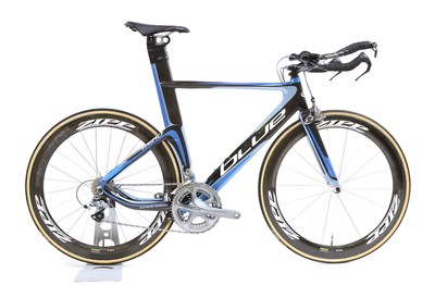 blue tri bike