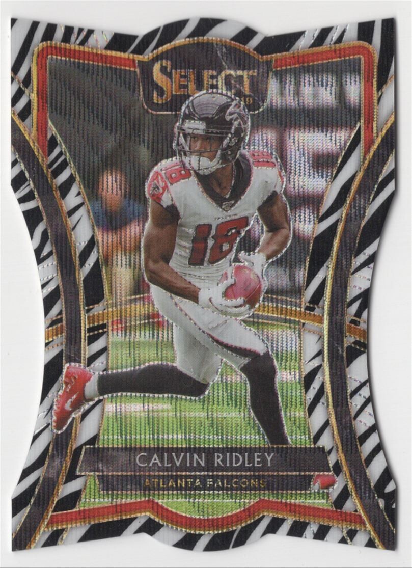 PANINI NFLカード SELECT PRIZM  RIDLEY FALCONS 06/25 #47 送料無料 中古 IT1 2019 Panini Select - Calvin Ridley SSP Zebra Prizm Die-Cut