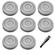 8x Replacement Heads for Skull Shaver Pitbull Gold Silver Platinum Diamond Blade