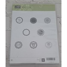 D-21 Stampin Up RETIRED PRE-OWNED stamp set A Round Array. Cards, scrapbooking