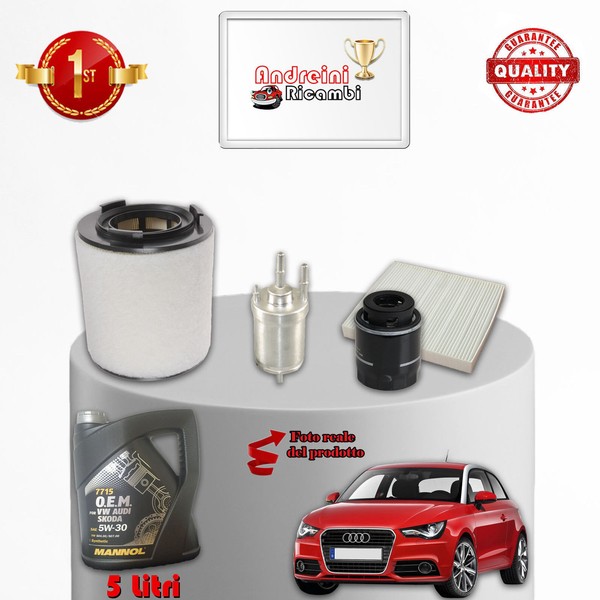 Inspektionskit Filter Und ÖL Audi A1 1.4 Tfsi 103KW 140CV 2016->-image