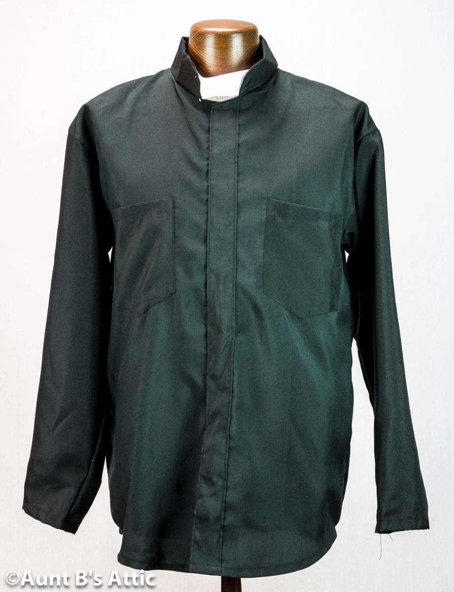 Bristol Novelty Cruz Camisa y collar para disfraz de sacerdote, multicolor ( DS105) Halloween : Bristol Novelty Bristol Novelty Cruz Camisa y collar para disfraz de sacerdote, multicolor ( DS105) Halloween : Bristol Novelty