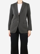 Etro Green Printed Lining Pocket Blazer - Size Uk 12