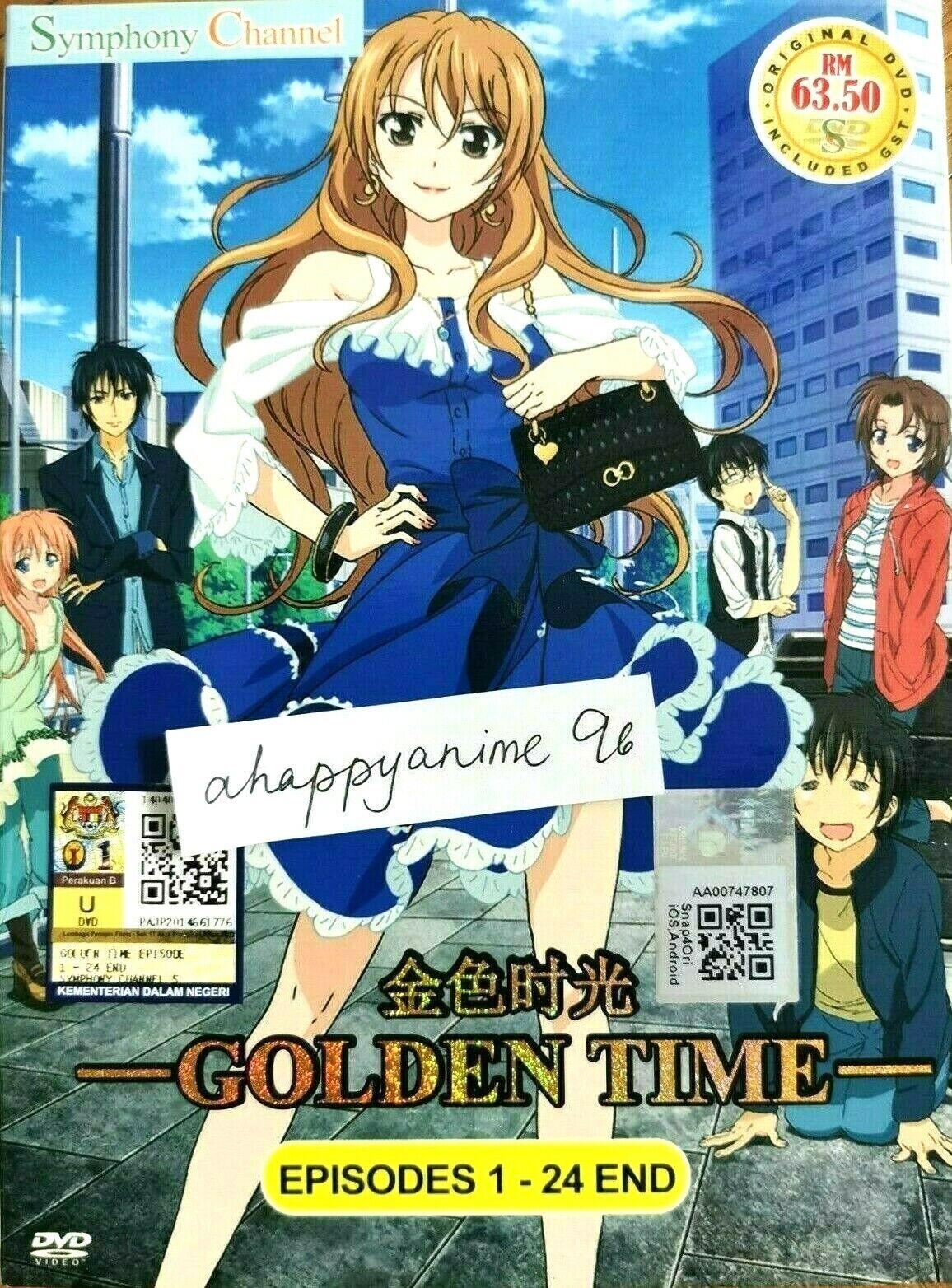 DVD Anime Golden Time 1-24 End English Subtitle JEWEL CASE +Tracking  Shipping