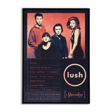 Lush Spooky Poster | 90s Retro Shoegaze Britpop Music Wall Art